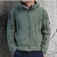 Men's Hiking Jacket Military Tactical Jacket Hiking Fleece Jacket Winter Outdoor Warm / Windproof Breathable Stretch Fleece Wint