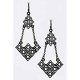 Trendy fashion Jewelry Geometric cut earrings