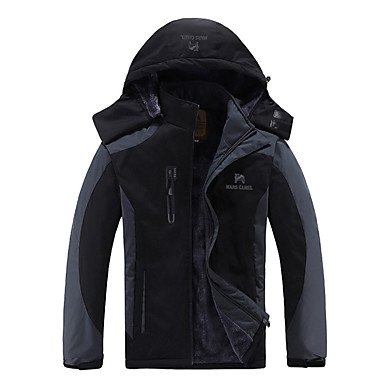 Men's Hiking Down Jacket Hiking Jacket Winter Outdoor Warm / Warm Waterproof Windproof Insulated Cotton Jacket Top Running Campi