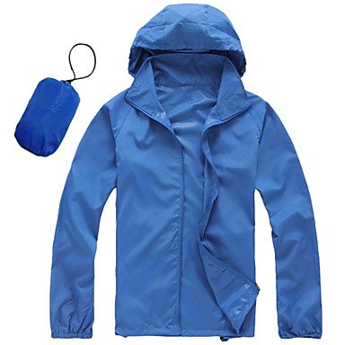 Men's and women's hiking raincoat, hiking leather jacket, hiking windbreaker, outdoor lightweight windproof sunscreen, UV-resist