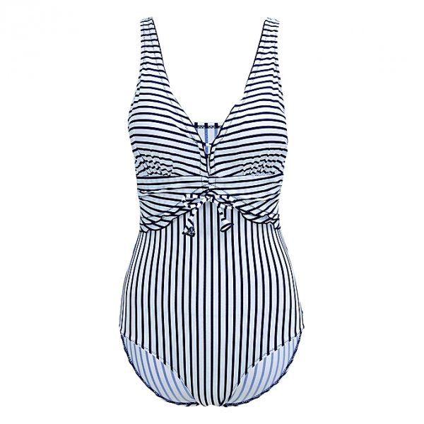 Sexy halter swimsuit swimwear large size women striped beach pants swimwear