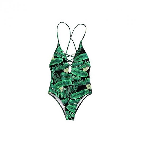 Palm Springs woman bathing suit - black