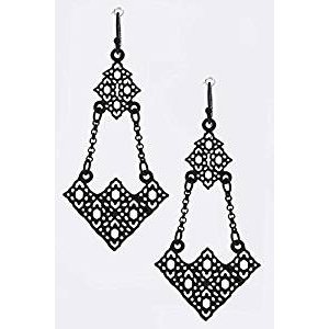 Trendy fashion Jewelry Geometric cut earrings