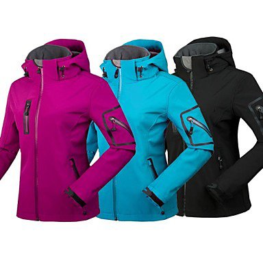 Women's Hiking Jacket Hiking Soft Shell Jacket Outdoor Winter Waterproof Warm Breathable Waterproof Waterproof Waterproof Zip So