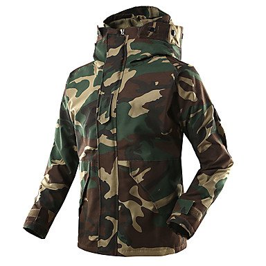 Men's Camo Hunting Jacket Outdoor Warm / Windproof Windproof Breathable Sweatshirt Sweatshirt Camouflage Windproof Jacket Soft S