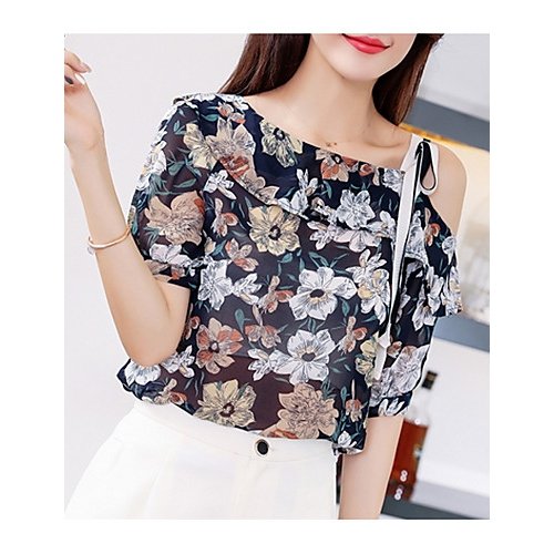 Women go out shirt, floral