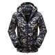 Men's Hiking Jacket Outdoor Camouflage Warm / Windproof UV Weatherproof Waterproof Jacket Double Slider Full Length Hidden Zippe