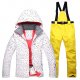 Women's Ski Jacket Pants Waterproof Windproof Warm Ski / Snowboard Cotton Winter Jacket Bib Pants Ski Wear