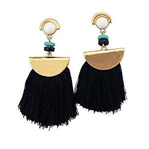 Dangle earrings tassel earrings ethnic girl lady elegant jewelry retro long tassel earrings