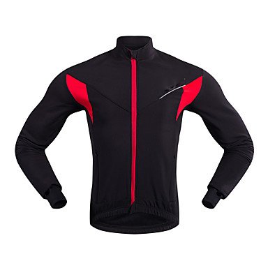 Men's Cycling Jacket Bike Jacket Sports Winter Black / Red MTB MTB Road Bike Bicycle Clothing Cycling Jersey Bicycle Wear / Slig