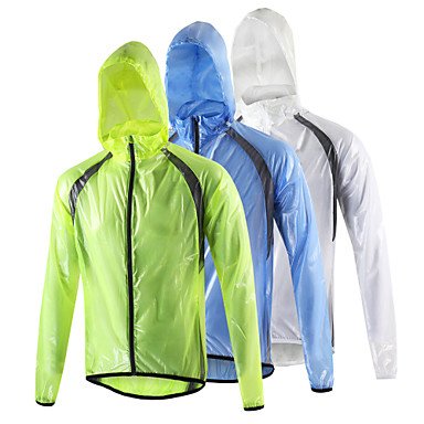 Men's Riding Coat Bike Raincoat Waterproof Windproof Breathable Sports Polyester Spandex Fleece Winter White / Blue / Light Gree