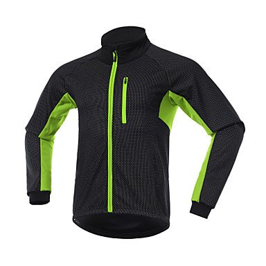 Men's Riding Jacket Bike Top Reflective Stripe Sports Spandex Winter Black / Red / Black / Green / Black / Blue Mountain Bike Mo