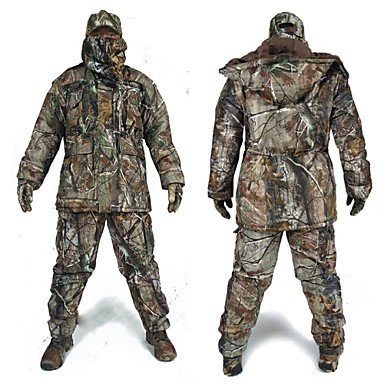 Men's hunting jacket with pants hunting suit camouflage / camouflage winter outdoor warm / warm waterproof windproof breathable