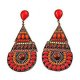 Tibetan women retro ethnic style retro fashion peacock tail earrings