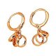 Women Classic champagne silver-plated stainless steel small ring fashion earrings