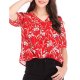 Women basic, street chic T-shirt, Floral